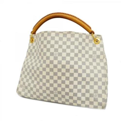 Louis Vuitton Vintage Pre-owned Tyg axelremsvskor White, Dam