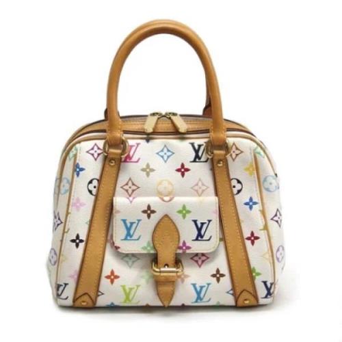 Louis Vuitton Vintage Pre-owned Tyg handvskor White, Dam