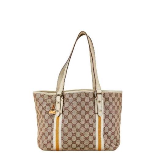 Gucci Vintage Pre-owned Canvas handvskor Beige, Dam