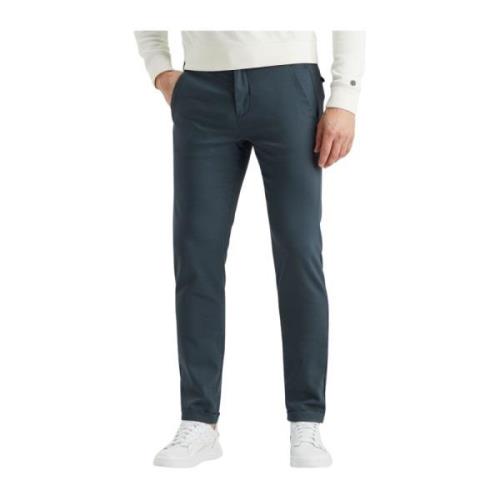 Cast Iron Modern Slim Fit Chino Byxor Blue, Herr