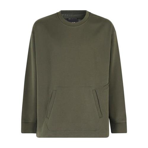 Y-3 Casual Crew Neck Sweater Green, Herr