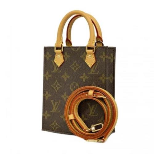 Louis Vuitton Vintage Pre-owned Tyg axelremsvskor Brown, Dam