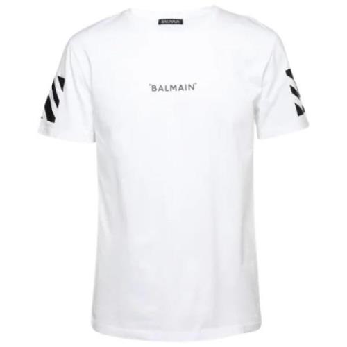 Balmain Pre-owned Pre-owned Bomull toppar White, Herr