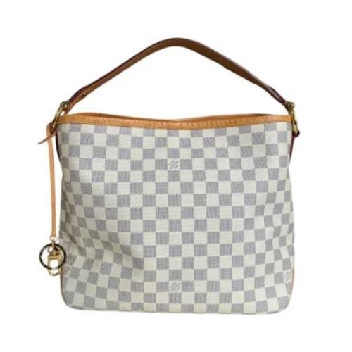 Louis Vuitton Vintage Pre-owned Tyg axelremsvskor White, Dam