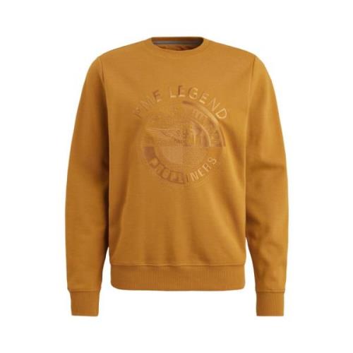 PME Legend Dubbel Ansikte Crewneck Tröja Brown, Herr