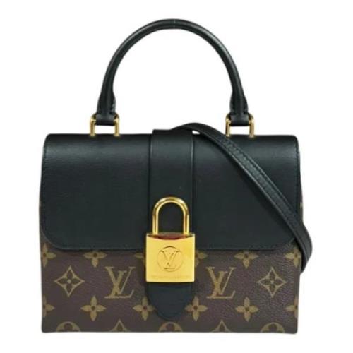 Louis Vuitton Vintage Pre-owned Tyg axelremsvskor Brown, Dam