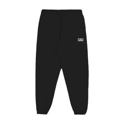 Propaganda Broderad Sweatpant i Svart Bomull Black, Herr