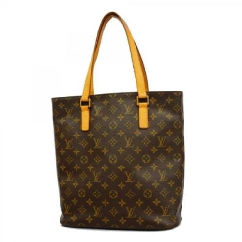 Louis Vuitton Vintage Pre-owned Tyg totevskor Brown, Dam