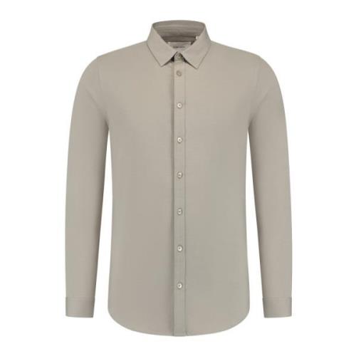 Pure Path Elegant Jersey Skjorta Beige, Herr