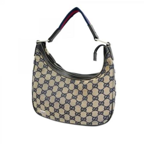 Gucci Vintage Pre-owned Canvas gucci-vskor Blue, Dam