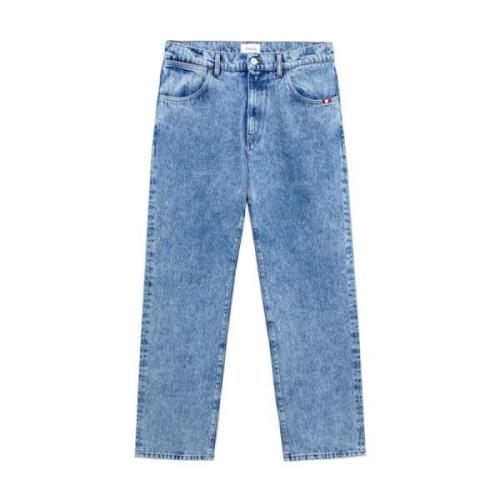 Amish Denim James Jeans med ikoniska detaljer Blue, Herr