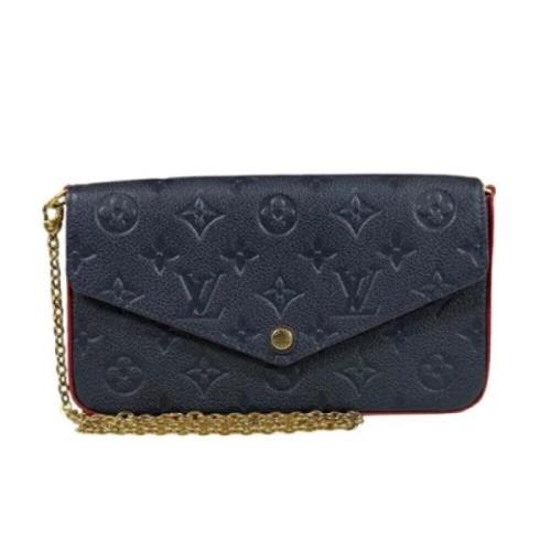 Louis Vuitton Vintage Pre-owned Tyg louis-vuitton-vskor Blue, Dam