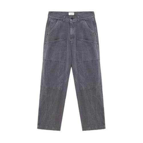 Amish Super Knee Denim Jeans Grå Gray, Herr