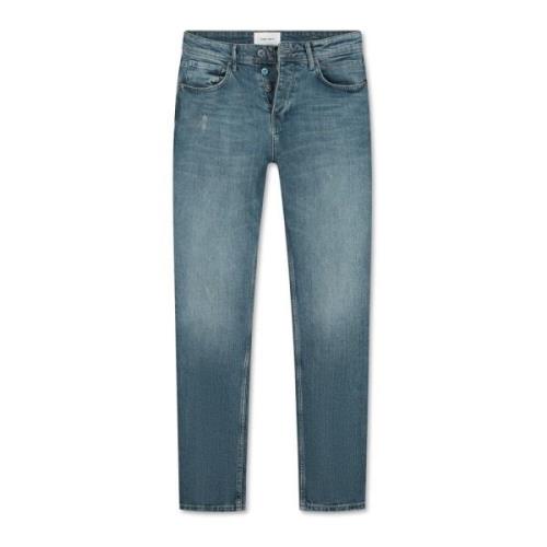 Pure Path Slim Fit Denim Jeans med Tapered Leg Blue, Herr