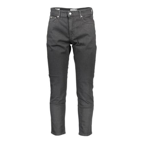 Calvin Klein Svart Skinny Fit Bomulls Jeans Black, Herr