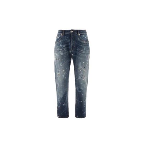 John Richmond Jeans med blekt tvätt Blue, Herr