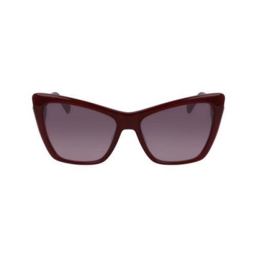 Longchamp Röd Acetat Dam Solglasögon Red, Dam