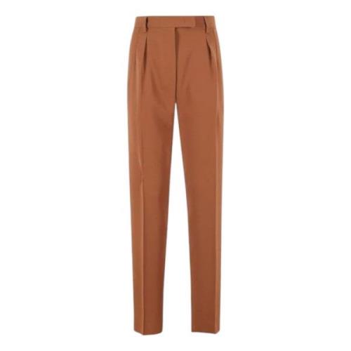 Max Mara Högmidjade byxor i bränd orange/brun Brown, Dam