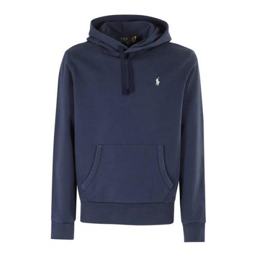 Ralph Lauren Hoodie Looback Blue, Herr