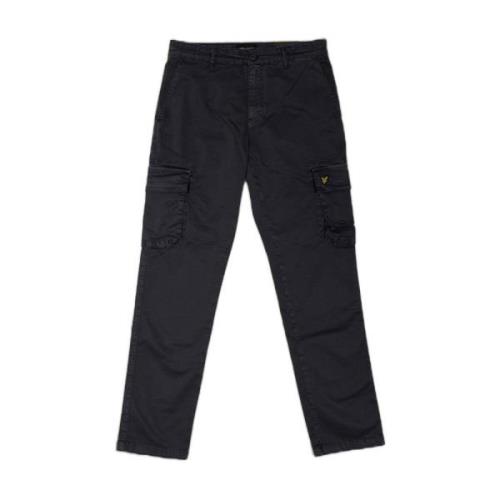 Lyle & Scott Cargo Byxor Vår/Sommar 2023 Grå Bomull Gray, Herr