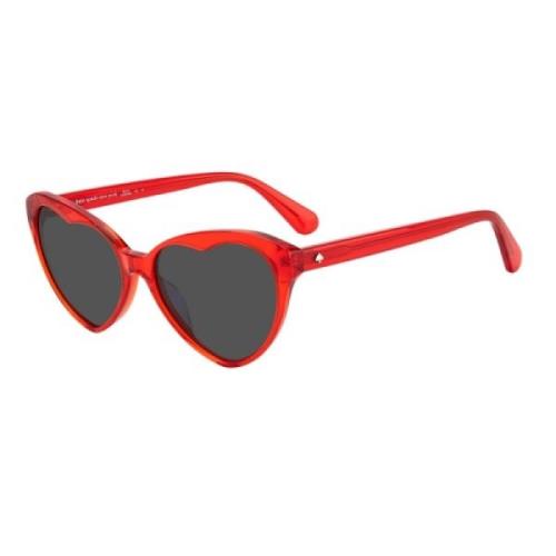 Kate Spade Röda Acetat Solglasögon för Kvinnor Red, Dam