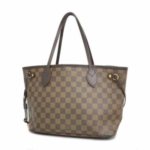 Louis Vuitton Vintage Pre-owned Tyg axelremsvskor Brown, Dam