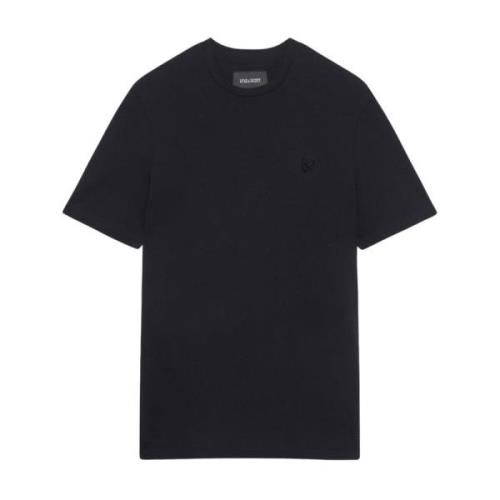 Lyle & Scott Svart Bomull Örn T-shirt 2024 Black, Herr