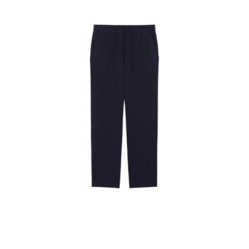 Max Mara Weekend Weekend Straight Byxor för Kvinnor Blue, Dam