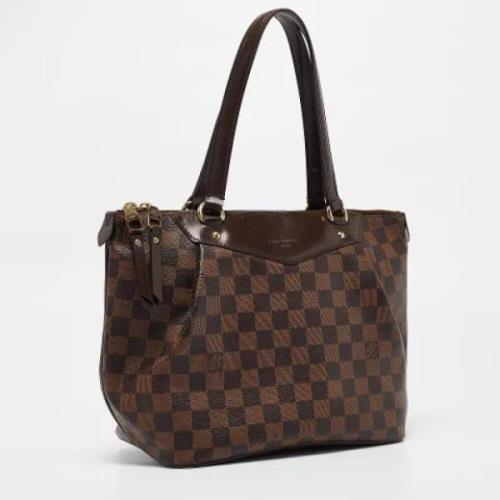 Louis Vuitton Vintage Pre-owned Laeder totevskor Brown, Dam