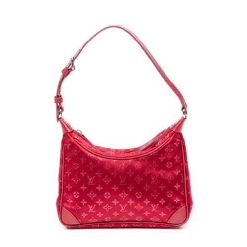 Louis Vuitton Vintage Pre-owned Satin louis-vuitton-vskor Red, Dam