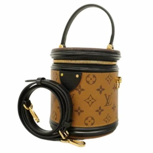 Louis Vuitton Vintage Pre-owned Tyg handvskor Brown, Dam