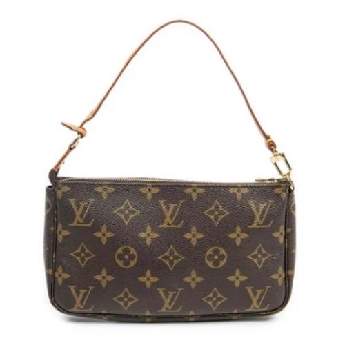 Louis Vuitton Vintage Pre-owned Canvas handvskor Brown, Dam