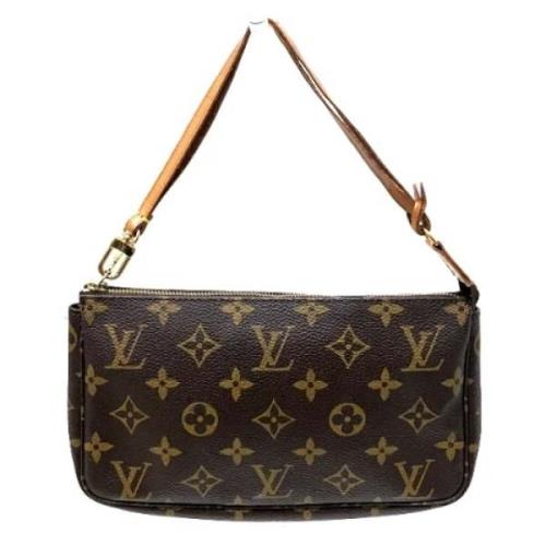 Louis Vuitton Vintage Pre-owned Canvas handvskor Brown, Dam