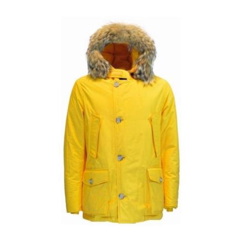 Woolrich Arctic Anorak Kort Jacka Olika Färger Yellow, Herr