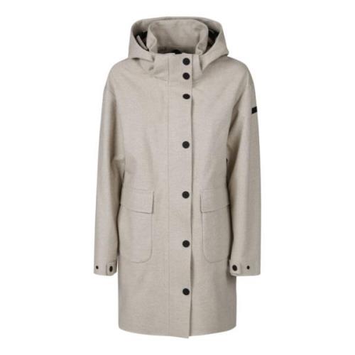 RRD Shell Parka Jacka med Ullblandning Beige, Dam