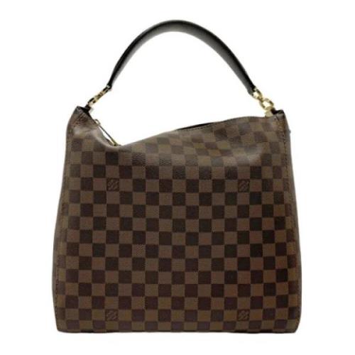 Louis Vuitton Vintage Pre-owned Canvas handvskor Brown, Dam