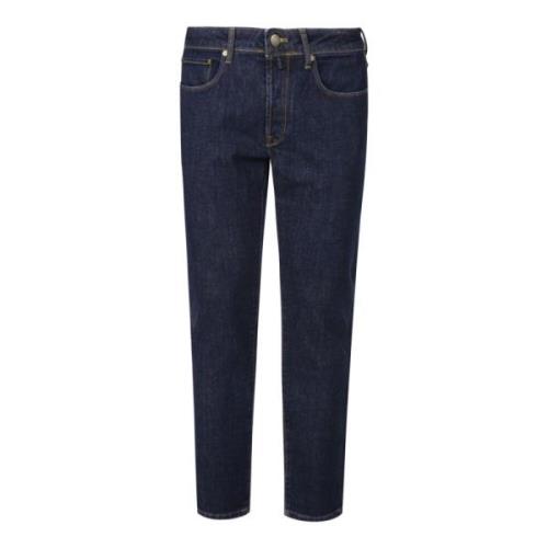 Incotex Klassiska Denim Jeans Blue, Herr