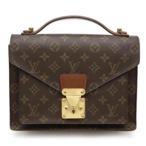 Louis Vuitton Vintage Pre-owned Tyg handvskor Brown, Dam