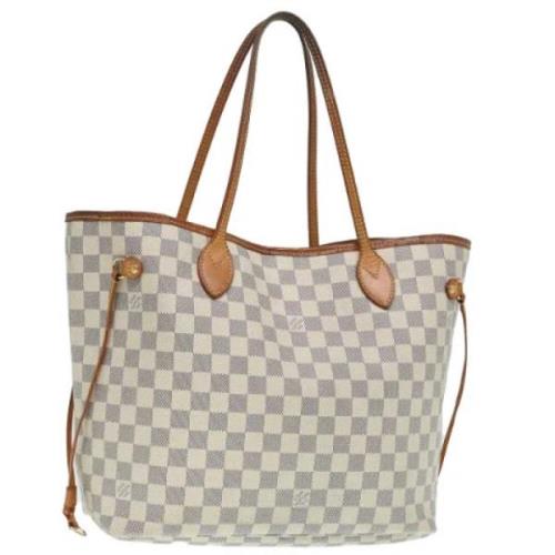 Louis Vuitton Vintage Pre-owned Canvas axelremsvskor White, Dam