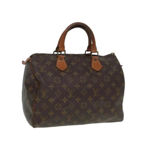 Louis Vuitton Vintage Pre-owned Canvas handvskor Brown, Dam