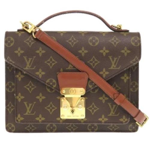 Louis Vuitton Vintage Pre-owned Tyg louis-vuitton-vskor Brown, Dam