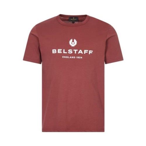 Belstaff Klassisk Logo T-shirt Red, Herr