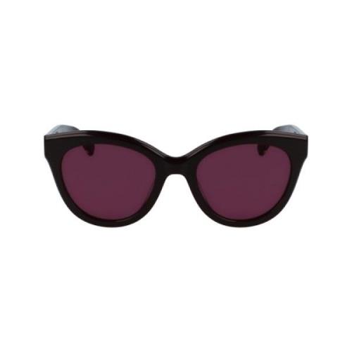 Longchamp Lila acetat dam solglasögon Purple, Dam