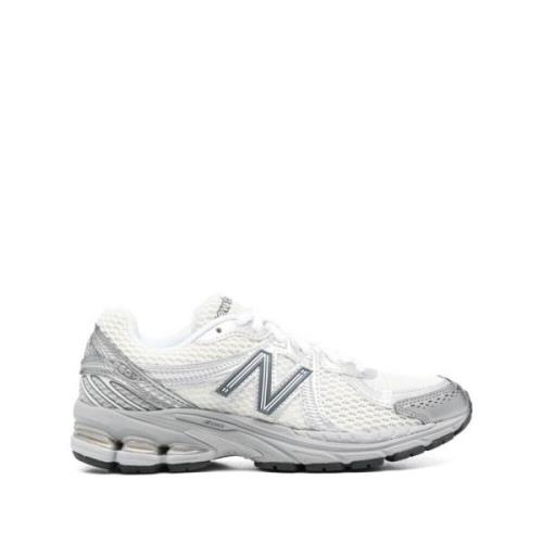 New Balance Vit Grå Mesh Sneaker White, Herr