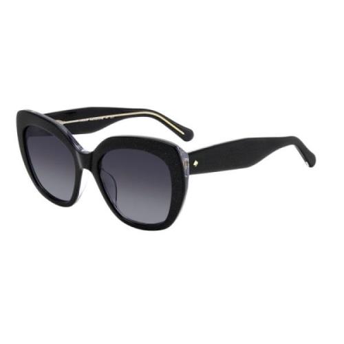 Kate Spade Svart Acetat Solglasögon Winslet Stil Black, Dam