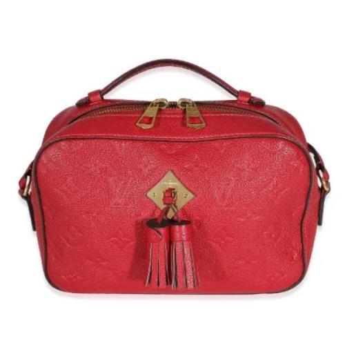 Louis Vuitton Vintage Pre-owned Canvas crossbodyvskor Red, Dam