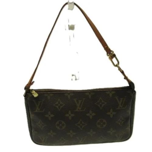 Louis Vuitton Vintage Pre-owned Tyg handvskor Brown, Dam