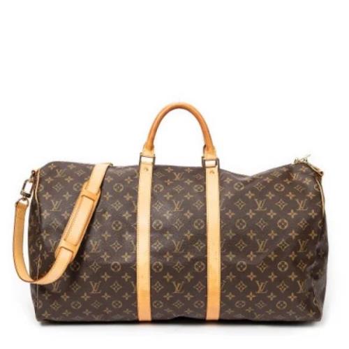 Louis Vuitton Vintage Pre-owned Canvas handvskor Brown, Dam