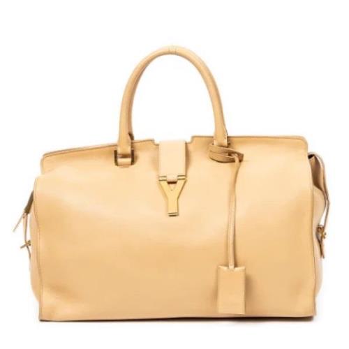 Yves Saint Laurent Vintage Pre-owned Laeder handvskor Beige, Dam