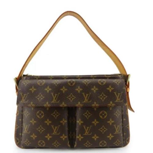 Louis Vuitton Vintage Pre-owned Canvas handvskor Brown, Dam